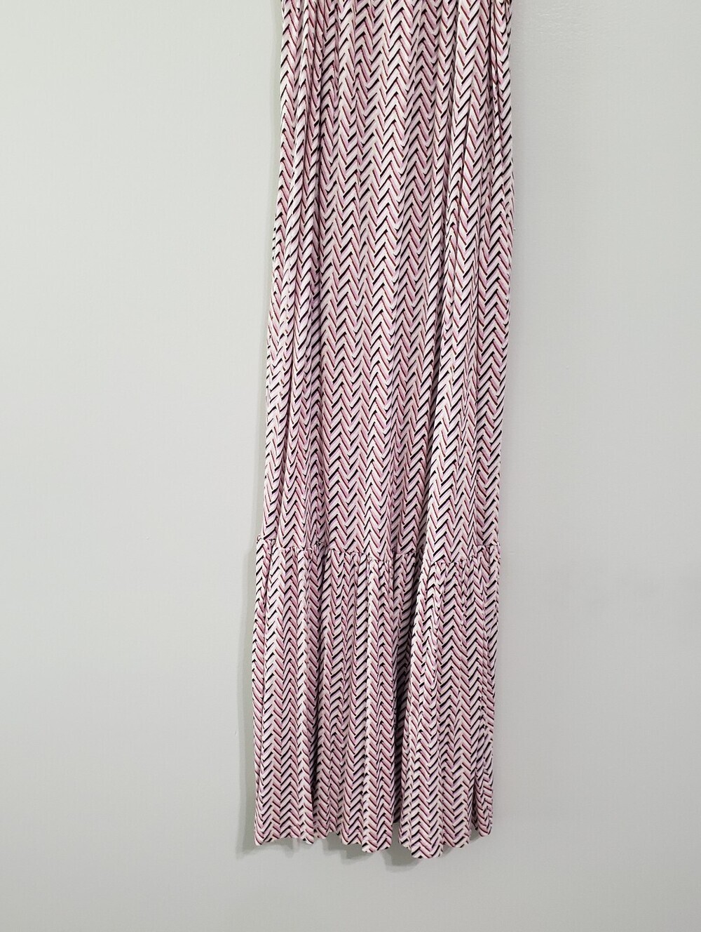 LOFT Sundress Small Multicolor Chevron Soft Strappy Coastal Beach Vacation Boho - Picture 3 of 15